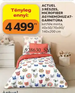 Auchan Actuel 3 részes, microfiber ágyneműhuzat-garnitúra ajánlat