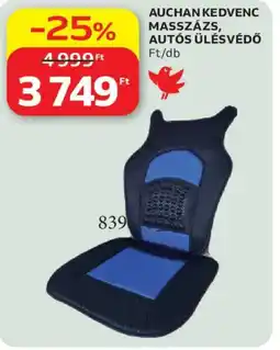 Auchan Auchan kedvenc masszázs, autós ülésvédő ajánlat