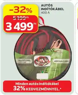 Auchan Autós indítókábel ajánlat