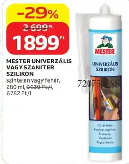 Auchan Mester univerzális vagy szaniter szilikon ajánlat