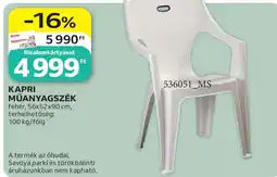 Auchan Kapri műanyagszék ajánlat