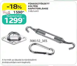 Auchan Függesztőszett kültéri napvitorlához ajánlat