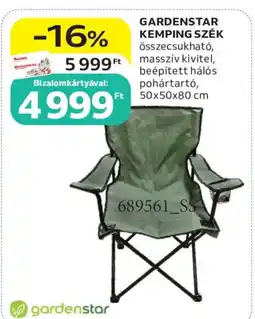 Auchan Gardenstar kemping szék ajánlat