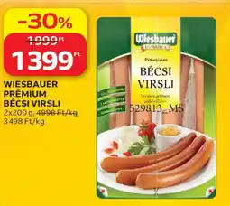 Auchan Wiesbauer Prémium Bécsi Virsli ajánlat