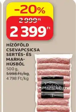 Auchan Hízóföld csevapcsicsa sertés- és marhahúsból ajánlat