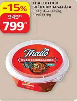 Auchan Thallo food svéd gombasaláta ajánlat