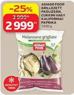 Auchan Asiago food grillezett padlizsán, cukkini vagy kaliforniai paprika ajánlat
