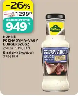 Auchan Kühne fokhagyma- vagy burgerszósz ajánlat