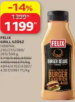 Auchan Felix Grill szósz ajánlat
