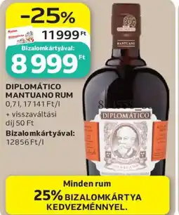 Auchan Diplomático Mantuano Rum ajánlat