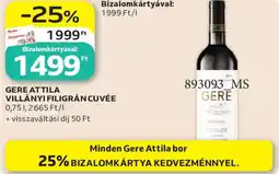Auchan Gere attila villányi filigrán cuvée ajánlat