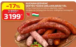 Auchan Auchan kedvenc sertés tüzes grillkolbász tál ajánlat