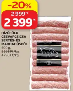 Auchan Hízóföld csevapcsicsa sertés- és marhahúsból ajánlat