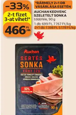 Auchan Auchan Kedvenc szeletelt sonka ajánlat