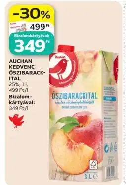 Auchan Auchan kedvenc őszibarack-ital ajánlat