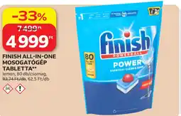 Auchan Finish All-in-One mosogatógép tabletta ajánlat