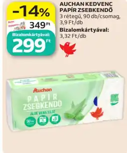 Auchan Auchan kedvenc papír zsebkendő ajánlat