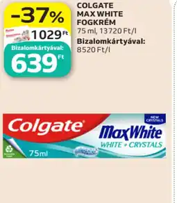 Auchan Colgate max white fogkrém ajánlat