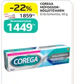 Auchan Corega műfogsor-rögzítő krém ajánlat