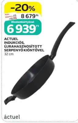 Auchan Actuel indukciós, újrahasznosított serpenyő kiöntővel ajánlat