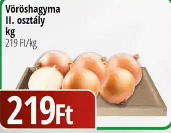 Vöröshagyma II. osztály