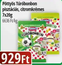 Real Pöttyös Túróbonbon pisztáciás, citromkrémes ajánlat