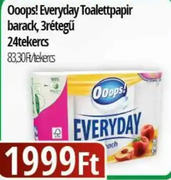 Ooops! Everyday Toalettpapir barack, 3rétegű
