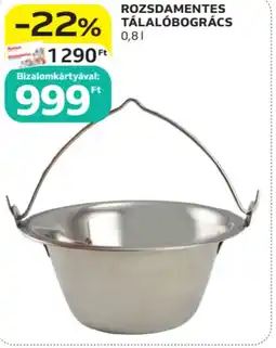 Auchan Rozsdamentes tálalóbogrács ajánlat