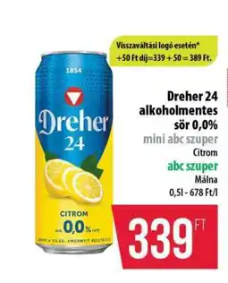 Coop Dreher 24 alkoholmentes sör 0,0% ajánlat