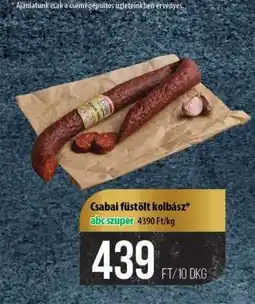 Coop Csabai füstölt kolbász ajánlat