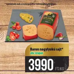 Coop Baron nagylyukú sajt ajánlat