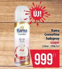 Coop Rama Cremefine Habspray ajánlat