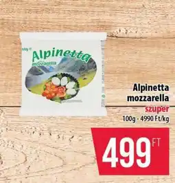 Coop Alpinetta mozzarella ajánlat