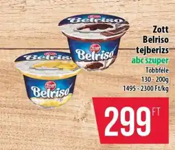 Coop ZOTT Belriso tejberizs ajánlat