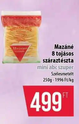 Coop Mazané 8 tojásos száraztészta ajánlat