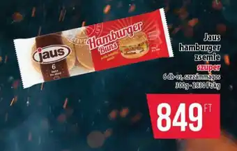 Coop Jaus hamburger zsemle ajánlat