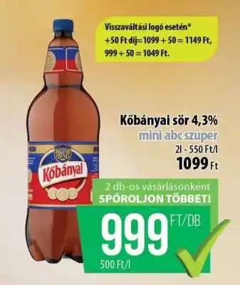 Kőbányai sör 4,3%