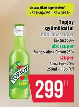 Coop Topjoy gyümölcsital ajánlat