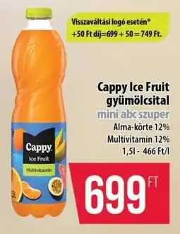 Coop Cappy Ice Fruit gyümölcsital ajánlat
