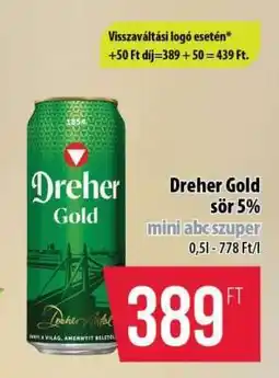 Coop Dreher Gold sör 5% ajánlat