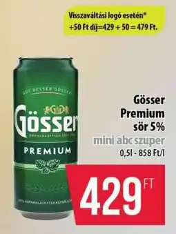 Coop Gösser Premium sör 5% ajánlat