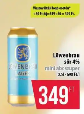 Coop Löwenbrau sör 4% ajánlat