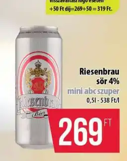 Coop Riesenbrau sör 4% ajánlat
