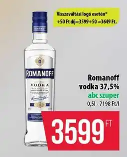 Coop Romanoff vodka 37,5% ajánlat