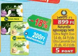 Coop Naturella egészségügyi betét ajánlat