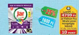 Coop Jar Platinum Plus Miracle Lemon mosogatógép kapszula ajánlat