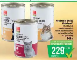 Coop Coop teljes értékű állateledel ajánlat
