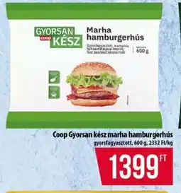 Coop Coop Gyorsan kész marha hamburgerhús ajánlat