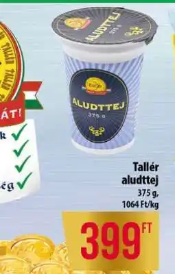 Coop Tallér aludttej ajánlat