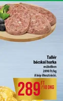 Coop Tallér bácskai hurka ajánlat